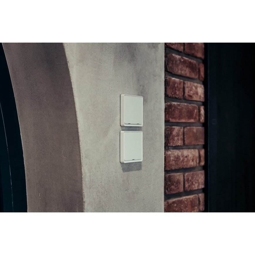 Immax NEO 07507L - Выключатель 2-кнопочный SMART 1xCR2430 Zigbee 3.0 Tuya