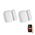 Immax NEO 07511L - НАБІР 2x Магнітний датчик для вікон та дверей SMART 1xCR2032  Zigbee Tuya