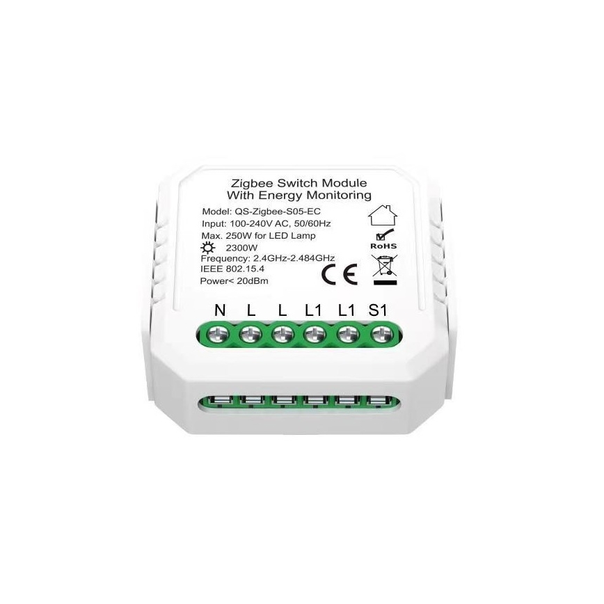 Immax NEO 07521L - Умный контроллер с измерением потребления V6 1-кнопочный Tuya