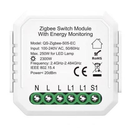 Immax NEO 07521L - Умный контроллер с измерением потребления V6 1-кнопочный Tuya