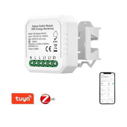 Immax NEO 07521L - Умный контроллер с измерением потребления V6 1-кнопочный Tuya
