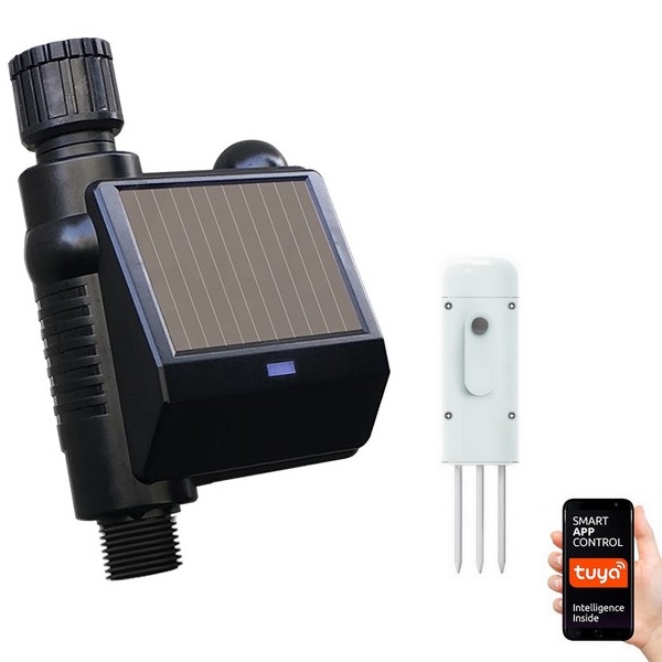 Immax NEO 07525L - Зрошувальний клапан + датчик вологості грунту 2xAA IP65 Tuya