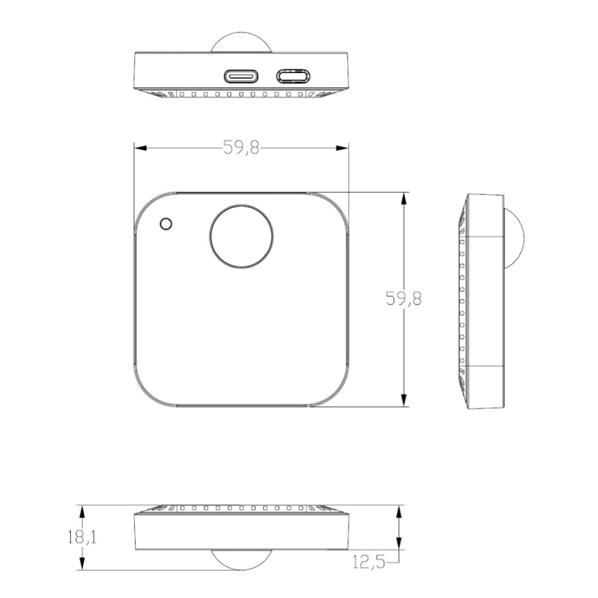Immax NEO 07530L - Умный PIR-датчик присутствия и освещенности USB/5V