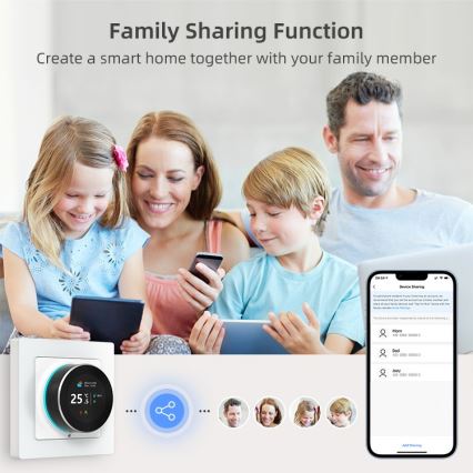 Immax NEO 07535L - SMART термостат для электрического теплого пола 230V/16A Wi-Fi Tuya