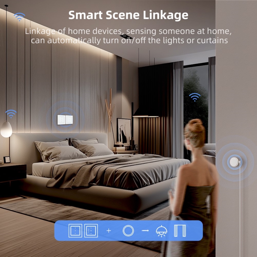 Immax NEO 07540L - Умный выключатель для управления жалюзи и ролет 230 В Wi-Fi Tuya