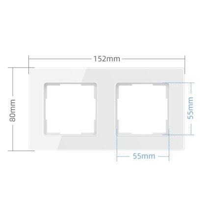 Immax NEO 07541L - Рамка для вимикачів, розеток і термостатів 2Z