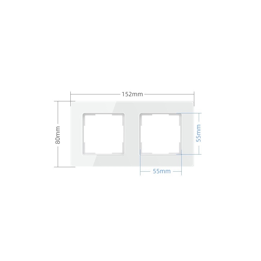 Immax NEO 07541L - Рамка для вимикачів, розеток і термостатів 2Z