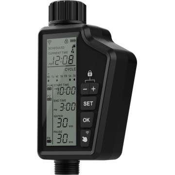 Immax NEO 07556L — клапан для полива, питание от 4×AA, степень защиты IP65, Wi‑Fi (Tuya)