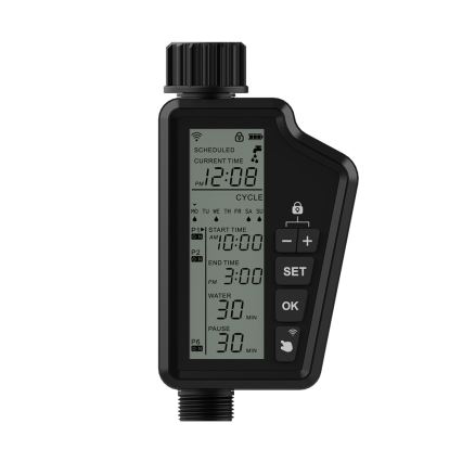 Immax NEO 07556L — клапан для полива, питание от 4×AA, степень защиты IP65, Wi‑Fi (Tuya)