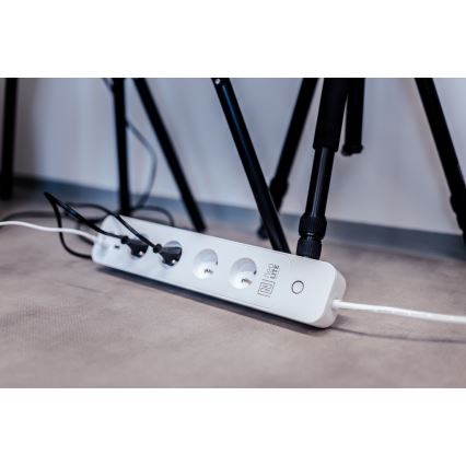 Immax NEO 07707L - Подовжувач NEO LITE Smart 4AC + 4USB Wi-Fi Tuya 1,5 м
