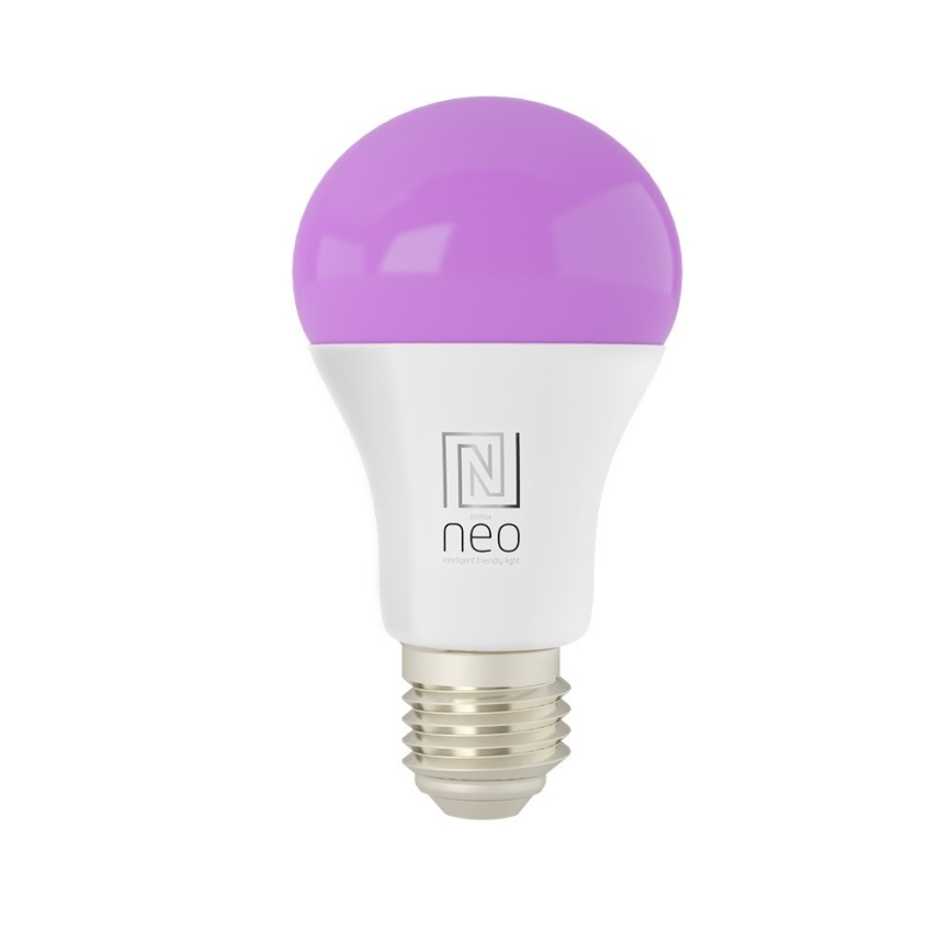 Immax NEO 07712L - LED RGB+CCT Лампочка з регулюванням яскравості NEO LITE Smart E27/9W/230V Wi-Fi Tuya 2200 - 6500K