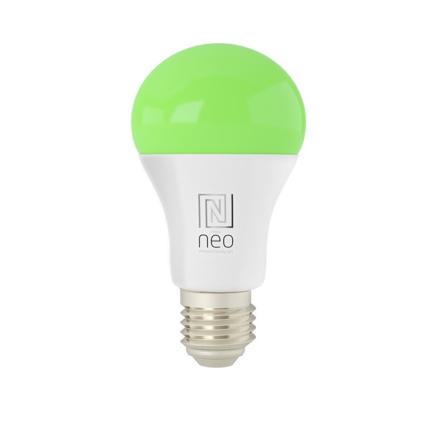Immax NEO 07712L - Светодиодная RGB+CCT лампочка с регулированием яркости NEO LITE Smart E27/9W/230V Wi-Fi Tuya 2200 - 6500K