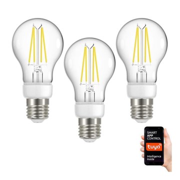 Immax NEO 07713C - НАБІР 3x LED філаментна лампочка з регулюванням яскравості NEO LITE E27/7W/230V Wi-Fi Tuya