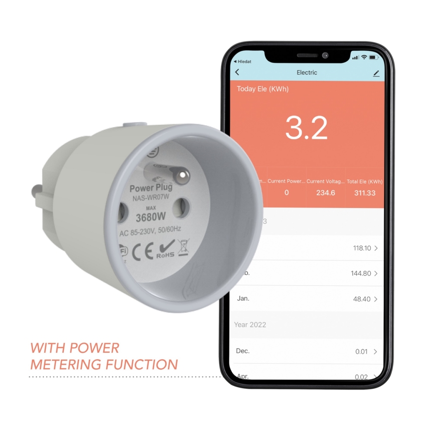 Immax NEO 07715L - Умная розетка NEO LITE Smart Tuya