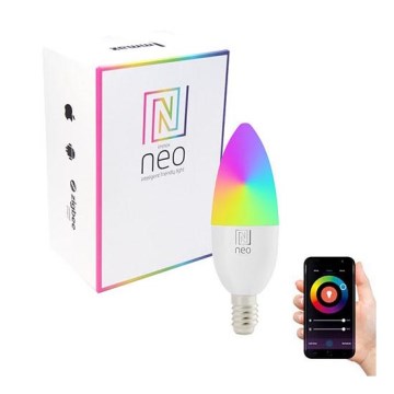 Immax NEO 07716L - LED RGB+CCT Лампочка з регулюванням яскравості E14/5,5W/230V 2700K Wi-Fi Tuya
