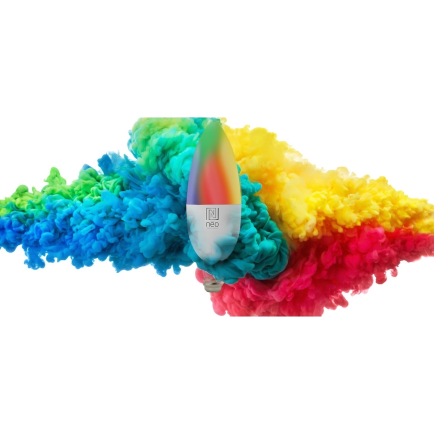 Immax NEO 07716L - LED RGB+CCT Лампочка з регулюванням яскравості E14/5,5W/230V 2700K Wi-Fi Tuya