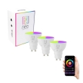 Immax NEO 07724C - НАБІР 3x LED RGB+CCT Лампочка з регулюванням яскравості GU10/4,8W/230V 2700K Wi-Fi Tuya