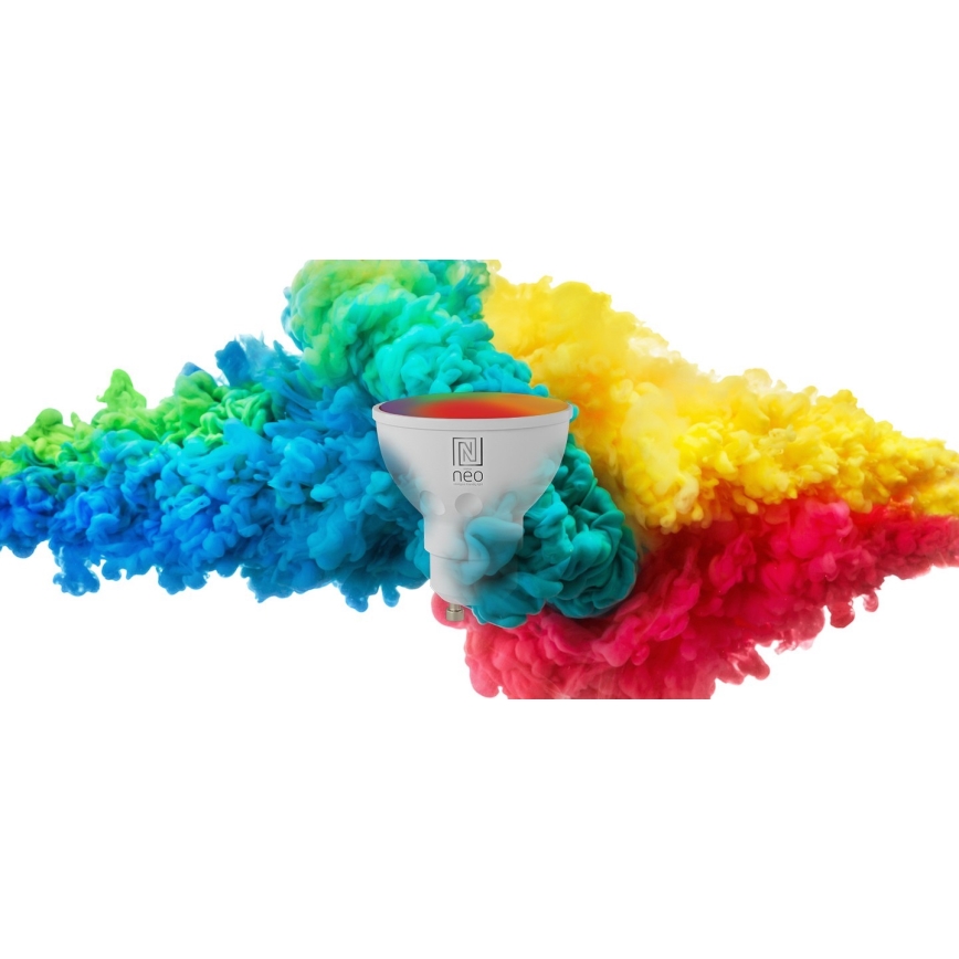Immax NEO 07724C - НАБОР 3x Светодиодная RGB+CCT лампочка с регулированием яркости GU10/4,8W/230V 2700K Wi-Fi Tuya