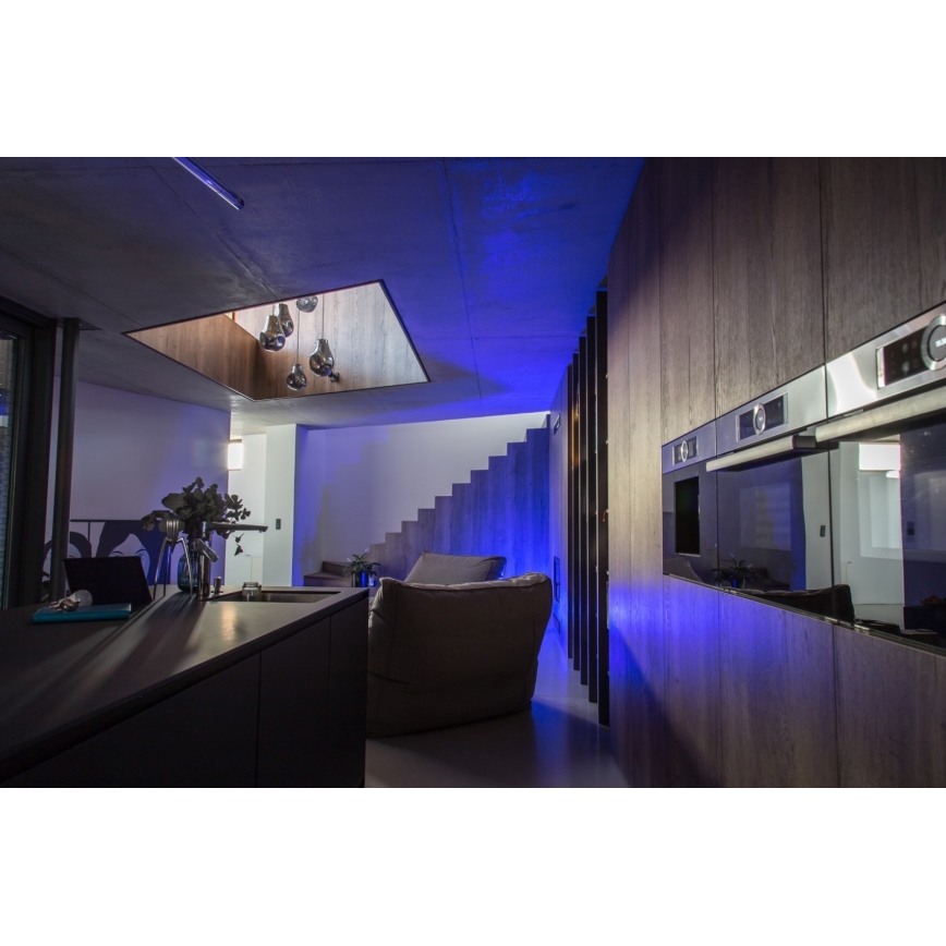 Immax NEO 07726L - Світлодіодна RGB+CCT стрічка з регулюванням яскравості NEO LITE LED/24W/230V 5 м IP65 MUSIC Wi-Fi Tuya + пульт дистанційного керування