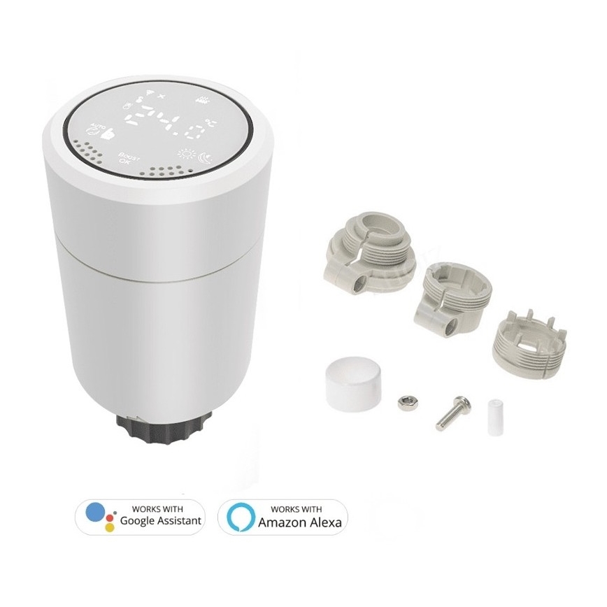 Immax NEO 07732B - НАБІР 2x Термостатична головка + BRIDGE PRO v2 2xAA/3V Tuya