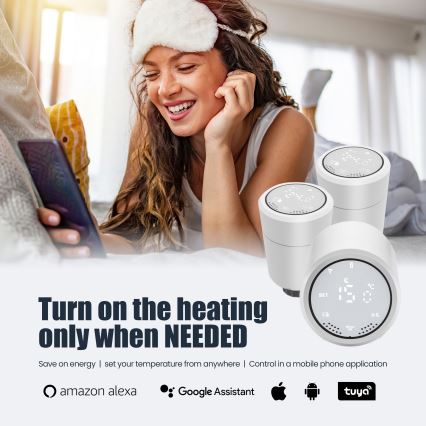 Immax NEO 07732C - НАБІР 4x Термостатична головка + BRIDGE PRO v3 2xAA/3V Wi-Fi Tuya