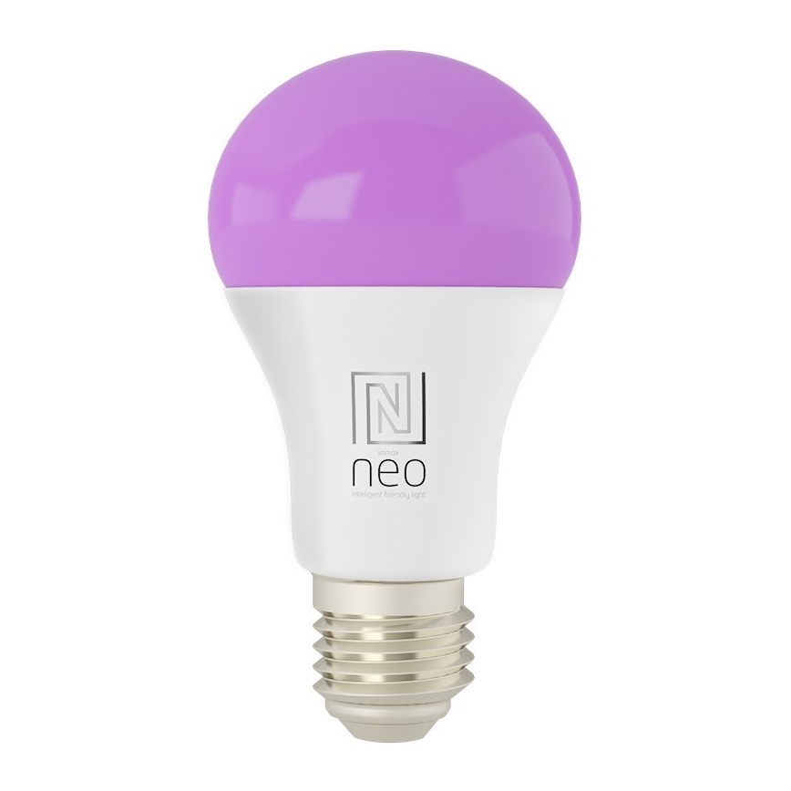 Immax NEO 07733L - LED RGB+CCT Лампочка з регулюванням яскравості NEO LITE E27/11W/230V 2700 - 6500K Wi-Fi Tuya