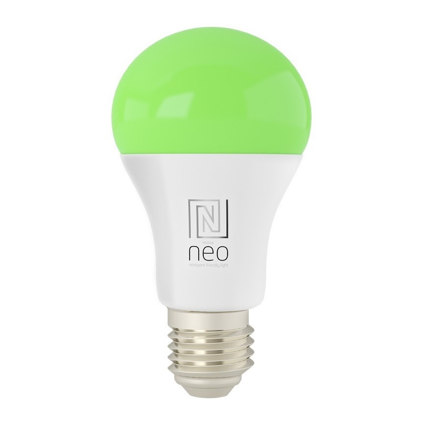 Immax NEO 07733L - Светодиодная RGB+CCT лампочка с регулированием яркости NEO LITE E27/11W/230V 2700 - 6500K Wi-Fi Tuya