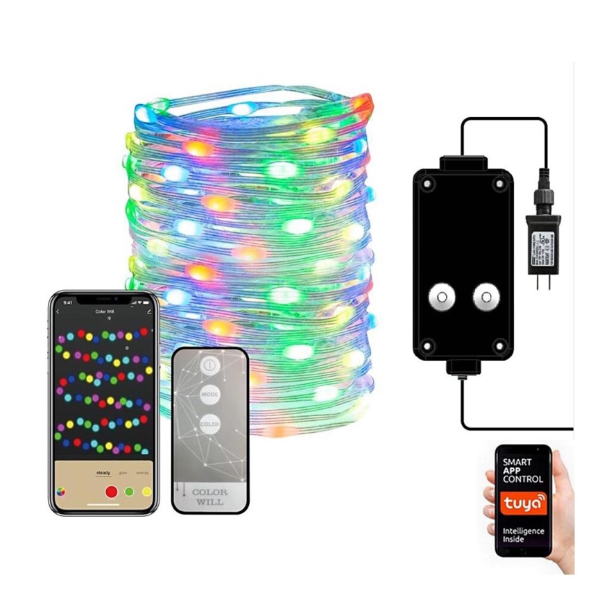 Immax NEO 07735L - Светодиодная уличная RGB-лента с регулированием яркости NEO LITE LED/7,2W/230V 10 м IP44 Wi-Fi Tuya