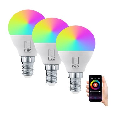 Immax NEO 07745C - НАБІР 3x LED RGB+CCT Лампочка з регулюванням яскравості E14/6W/230V 2700-6500K Wi-Fi Tuya