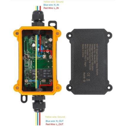 IмMAx NEO 07746L - Розумний вуличний вимикач NEO LITE 3680W/230V/16A IP68 Wi-Fi Tuya