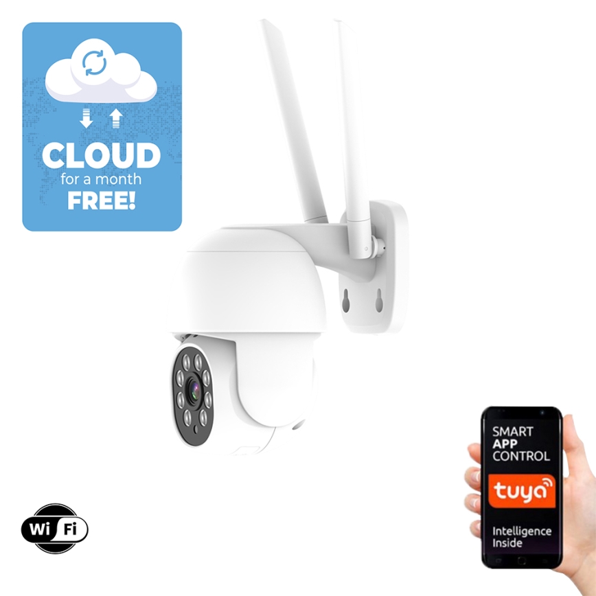 Immax NEO 07758L- Умная уличная камера с датчиком NEO LITE RJ45 1080p 12V IP65 Wi-Fi Tuya