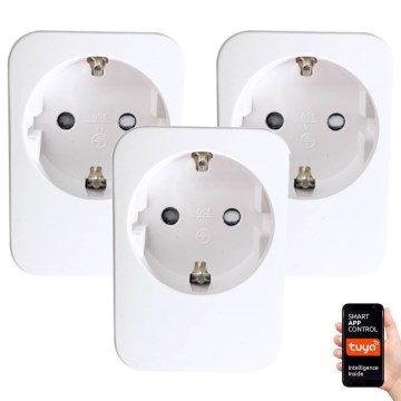 Immax NEO 07761C - НАБОР 3x Умная розетка NEO LITE 3680W/230V/16A Wi-Fi Tuya