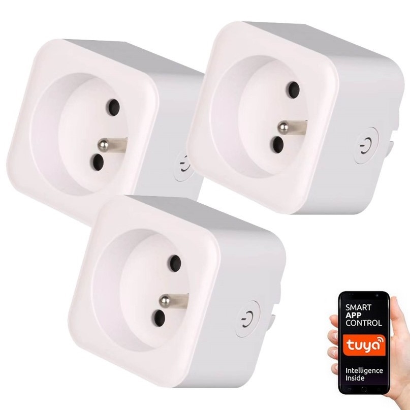 Immax NEO 07762C - НАБОР 3x Умная розетка NEO LITE 3680W/230V/16A Wi-Fi Tuya