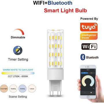 Immax NEO 07763CDO - Набір 3× LED CCT затемнюваних ламп G9/4W/230V Wi‑Fi Tuya + пульт дистанційного керування