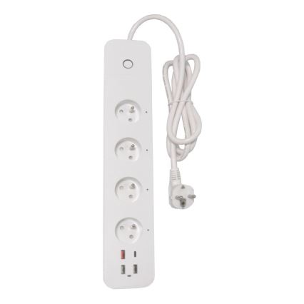 Immax NEO 07771L- Подовжувач NEO LITE Smart 4AC+3xUSB+1xUSB C Wi-Fi Tuya