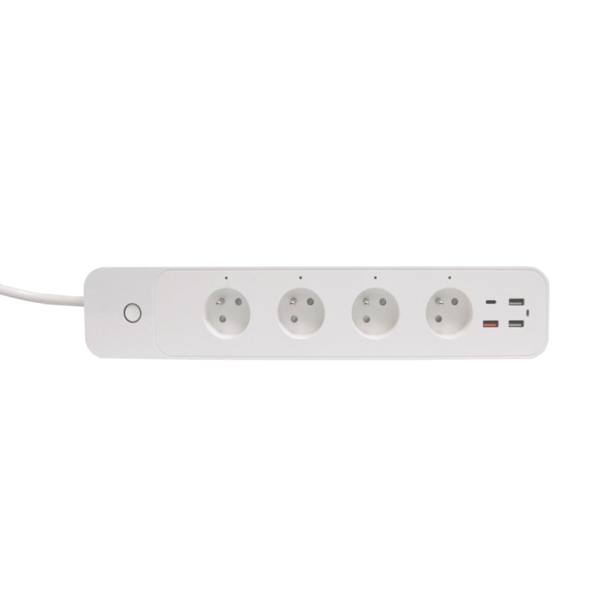 Immax NEO 07771L - Удлинитель NEO LITE Smart 4AC+3xUSB+1xUSB C Wi-Fi Tuya