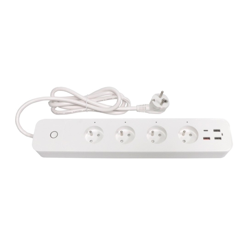 Immax NEO 07771L - Удлинитель NEO LITE Smart 4AC+3xUSB+1xUSB C Wi-Fi Tuya