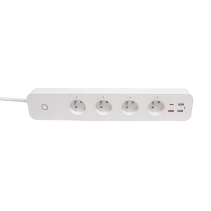 Immax NEO 07771L - Удлинитель NEO LITE Smart 4AC+3xUSB+1xUSB C Wi-Fi Tuya