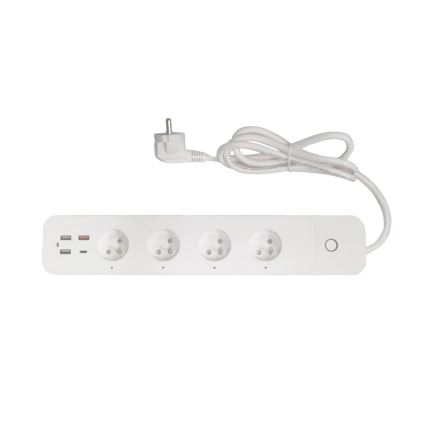 Immax NEO 07771L - Удлинитель NEO LITE Smart 4AC+3xUSB+1xUSB C Wi-Fi Tuya