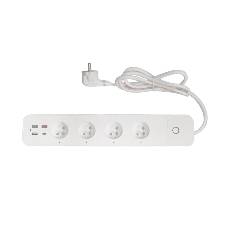 Immax NEO 07771L - Удлинитель NEO LITE Smart 4AC+3xUSB+1xUSB C Wi-Fi Tuya