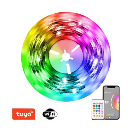 Immax NEO 07775L - Светодиодная RGB+CCT лента с регулированием яркости NEO LITE LED/48W/230V 10 м IP65 MUSIC Wi-Fi Tuya + дистанционное управление