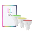 Immax NEO 07777C - НАБІР 3x LED RGB+CCT Лампочка з регулюванням яскравості GU10/4,8W/230V Tuya