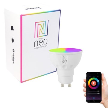 Immax NEO 07777L - Светодиодная RGB+CCT лампочка с регулированием яркости GU10/4,8W/230V Tuya