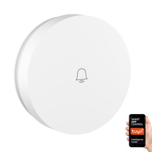 Immax NEO 07780L - Запасна бездротова кнопка для дверного дзвінка IP55 Wi-Fi Tuya білий
