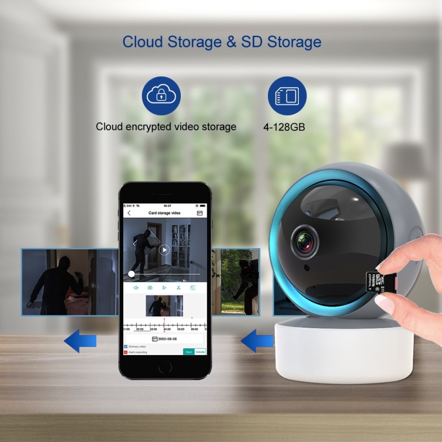 Immax NEO 07781L  - Розумна внутрішня камера з датчиком EYE NEO LITE 355° P/T 5MP Wi-Fi Tuya