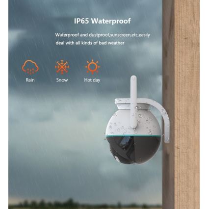 Immax NEO 07782L - Розумна вулична камера з датчиком BALL 355° P/T 4MP IP65 Wi-Fi Tuya