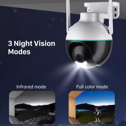 Immax NEO 07782L - Умная уличная камера с датчиком BALL 355° P/T 4MP IP65 Wi-Fi Tuya