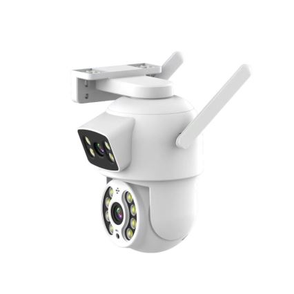 Immax NEO 07783L - Розумна зовнішня камера з подвійним сенсором DOUBLE 355° P/T 2x2MP IP65 Wi-Fi Tuya