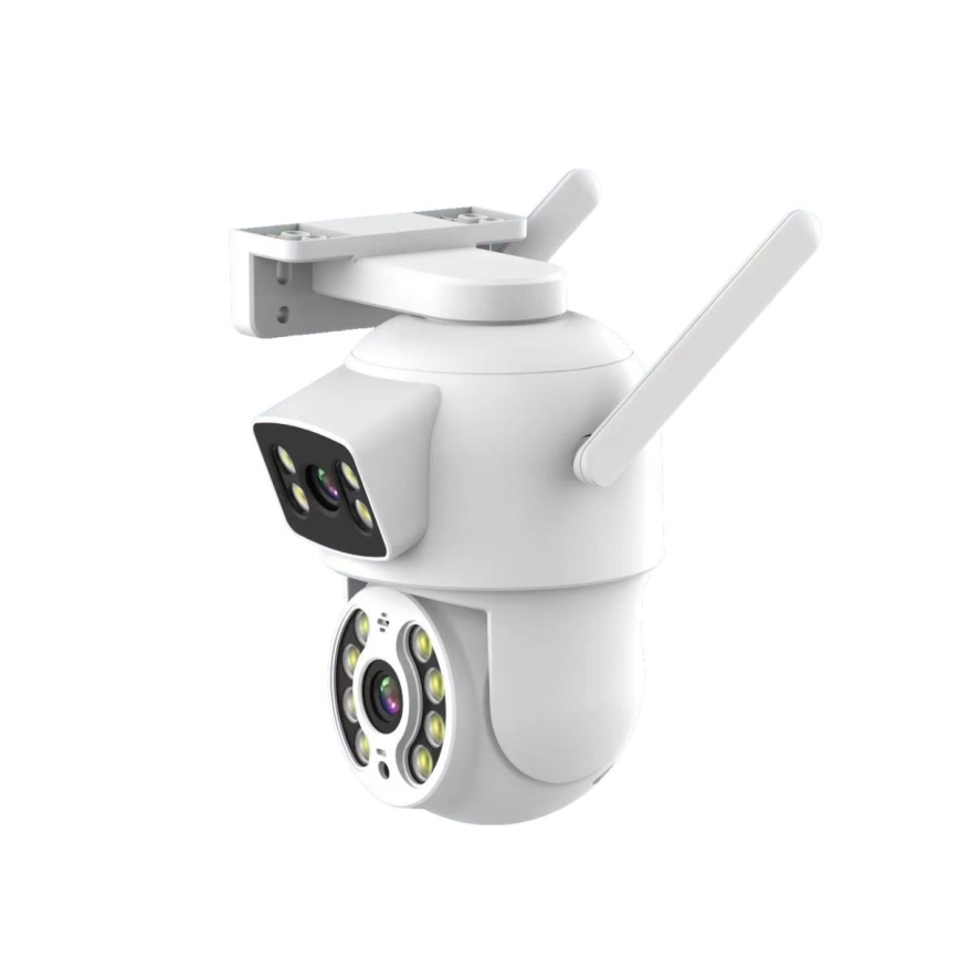 Immax NEO 07783L - Розумна зовнішня камера з подвійним сенсором DOUBLE 355° P/T 2x2MP IP65 Wi-Fi Tuya