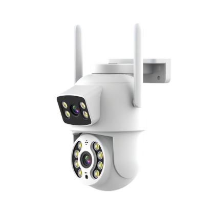 Immax NEO 07783L - Розумна зовнішня камера з подвійним сенсором DOUBLE 355° P/T 2x2MP IP65 Wi-Fi Tuya